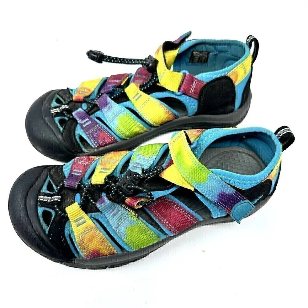 Keen Kids Newport H2 Rainbow Tie Dye‎ Water Hiking Sandals Size 4